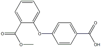 4-(2-(Methoxycarbonyl)phenoxy)benzoic Acid Structure
