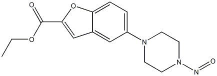 5-(4-Nitrosopiperazin-1-yl)benzofuran-2-carboxylic Acid Ethyl Ester Structure