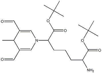 (2S)-Boc-2-aMino-6-(3,5-diforMyl-4-Methyl-4H-pyridin-1-yl)-hexanoic acid tert-butyl ester Struktur