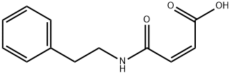 (Z)-4-オキソ-4-(フェネチルアミノ)ブト-2-エン酸 化学構造式
