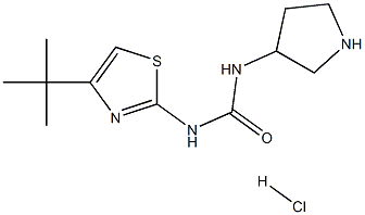 1-(4-Tert-Butylthiazol-2-Yl)-3-(Pyrrolidin-3-Yl)Urea Hydrochloride Structure