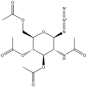 2-AcetaMido-2-deoxy-b-D-glucopyranosyl azide 3,4,6-triacetate Structure