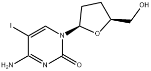 2',3'-二脱氧-5-碘胞苷 结构式