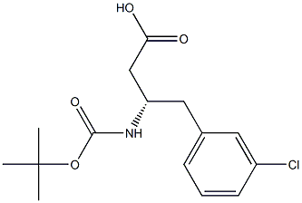 Boc-3-chloro-D-b-hoMophenylalanine Structure