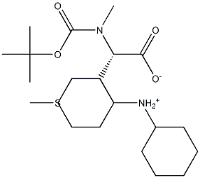 Boc-N-Methyl-L-Methionine dicyclohexyl aMMoniuM salt Structure