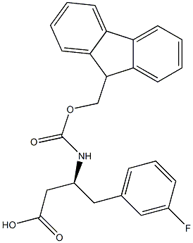 FMoc-3-fluoro-D-b-hoMophenylalanine Structure
