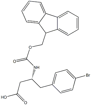 FMoc-4-broMo-L-b-hoMophenylalanine Structure