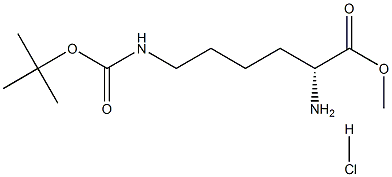 Ne-Boc-D-lysine Methyl ester hydrochloride Structure