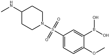 (5-((4-乙基哌嗪-1-基)磺酰)-2-甲氧苯基)硼酸,1704080-76-1,结构式