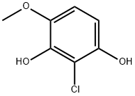 2-chloro-4-Methoxybenzene-1,3-diol 化学構造式