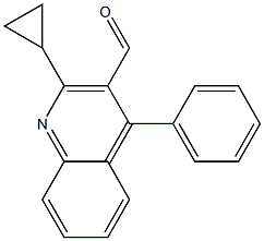 2-Cyclopropyl-4-phenylquinoline-3-carbaldehyde Structure