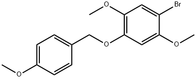 1-溴-2,5-二甲氧基-4-((4-甲氧基苄基)氧基)苯, 1646152-54-6, 结构式