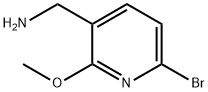 (6-溴-2-甲基吡啶-3-基)甲胺, 1802489-58-2, 结构式
