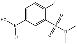 (3-(N,N-dimethylsulfamoyl)-4-fluorophenyl)boronic acid Struktur
