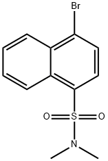 4-溴-N,N-二甲基萘-1-磺酰胺 结构式