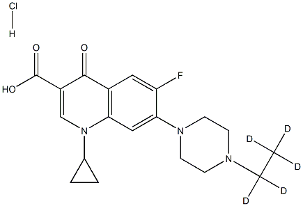 盐酸恩诺沙星-D5 结构式