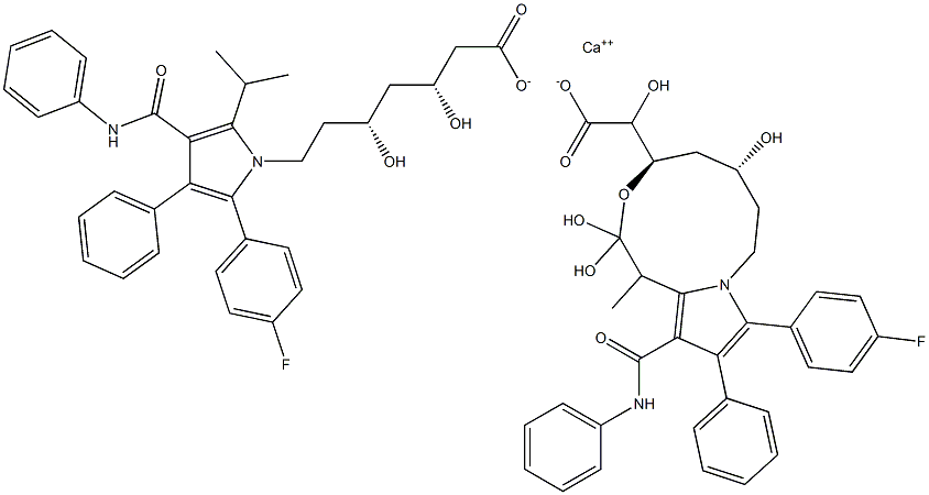 邻羟基阿托伐他汀内酯, , 结构式