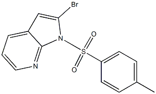 2-溴-1-甲苯磺酰基-1H-吡咯[2,3-B]并吡啶,,结构式
