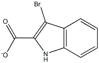 3-溴-2-吲哚甲酸乙酯 结构式