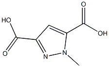 1-Methyl-1H-pyrazole-3,5-dicarboxylic acid Struktur