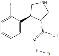 (+/-)-trans-4-(2-iodo-phenyl)-pyrrolidine-3-carboxylic acid-HCl