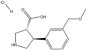 (+/-)-trans-4-(3-MethoxyMethyl-phenyl)-pyrrolidine-3-carboxylic acid-HCl