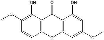 xanthone,1,8-dihydroxy,3,7-diMethoxy Struktur