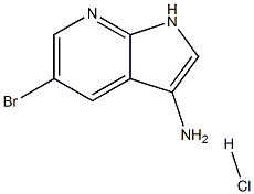 5-溴-1H-吡咯并[2,3-B]吡啶-3-胺盐酸盐, 1416354-42-1, 结构式