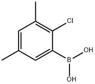 2-氯-3,5-二甲基苯硼酸 结构式
