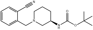 (S)-2-((6-(3-aMinopiperidin-1-yl)-3-Methyl-2,4-dioxo-3,4-dihydropyriMidin-1(2H)-yl)Methyl)benzonitrile Struktur