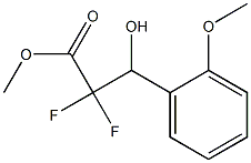 Methyl 2,2-difluoro-3-hydroxy-3-(2-Methoxyphenyl)propanoate Struktur