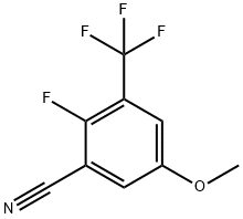 2-氟-5-甲氧基-3-(三氟甲基)苯腈, 1373920-99-0, 结构式