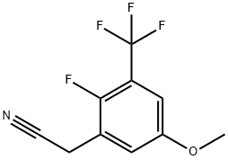 2-Fluoro-5-Methoxy-3-(trifluoroMethyl)phenylacetonitrile, 97% Struktur