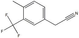 4-Methyl-3-(trifluoroMethyl)phenylacetonitrile, 97% 化学構造式