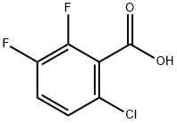 6-氯-2,3-二氟苯甲酸, 887584-84-1, 结构式