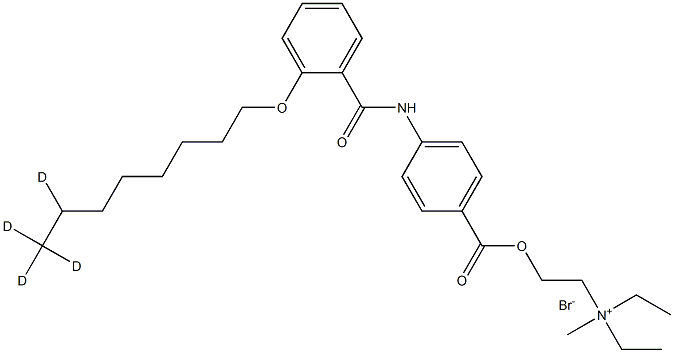 D4奥替溴铵, , 结构式