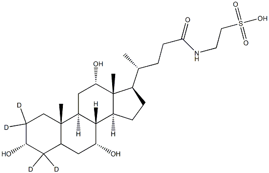 牛磺胆酸-2,2,4,4-D4, , 结构式