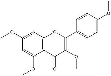 3,5,7,4'-tetraMethoxyflavone Struktur