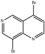 4,8-二溴-1,6-萘啶 结构式