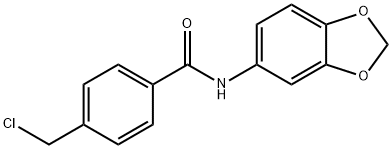 N-(benzo[d][1,3]dioxol-5-yl)-4-(chloroMethyl)benzaMide Struktur