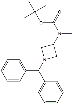 (1-Benzhydryl-azetidin-3-yl)-Methyl-carbaMic acid tert-butyl ester 结构式