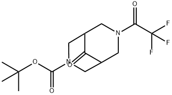 tert-butyl 9-oxo-7-(2,2,2-trifluoroacetyl)-3,7-diaza-bicyclo[3.3.1]nonane-3-carboxylate, 1823420-46-7, 结构式