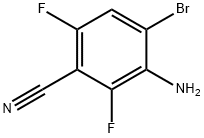 3-氨基-4-溴-2,6-二氟苯腈,946817-63-6,结构式