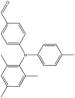 4-(均三甲苯(对甲苯)氨基)苯甲醛, , 结构式