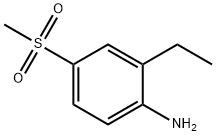 2-エチル-4-(メチルスルホニル)アニリン 化学構造式