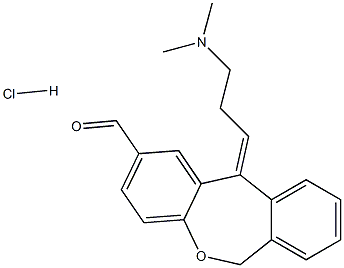 (Z)-11-(3-(DiMethylaMino)propylidene)-6,11-dihydrodibenzo[b,e]oxepine-2-carbaldehyde Hydrochloride Structure