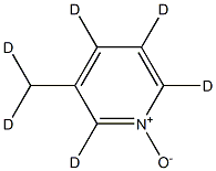 3-Picoline-d6 1-Oxide Struktur