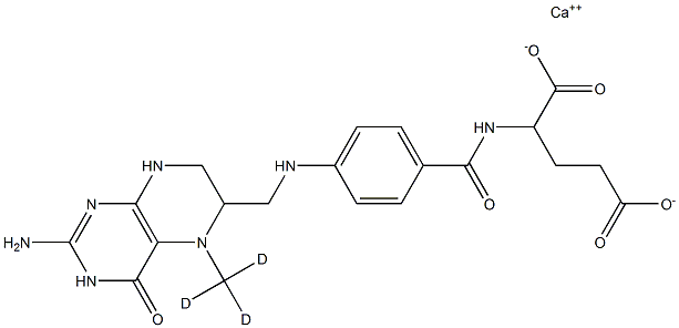 5-(Methyl-d3)tetrahydrofolic Acid CalciuM Salt Structure
