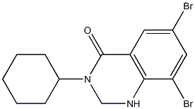 6,8-DibroMo-3-cyclohexyl-2,3-dihydroquinazolin-4(1H)-one
