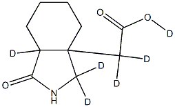 Gabapentin LactaM-d6, , 结构式